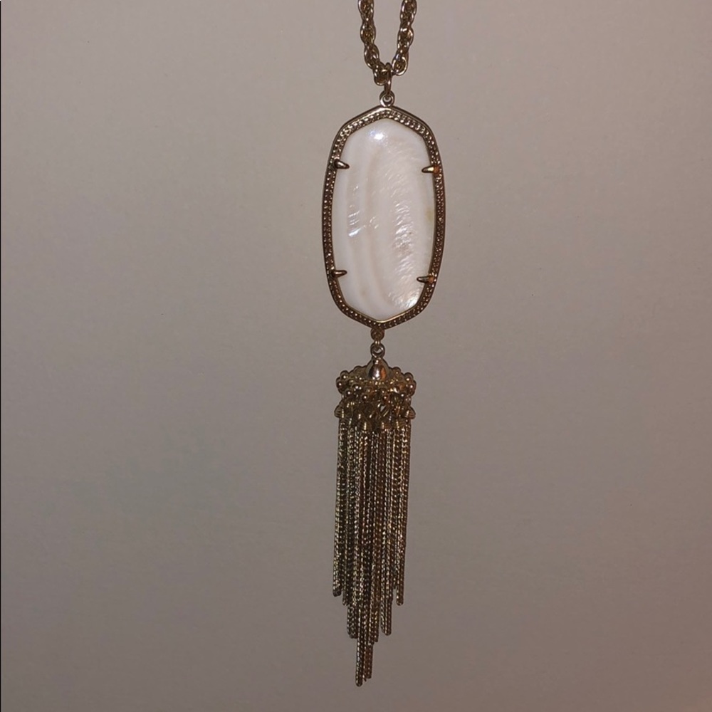 Ivory pendant Kendra Scott necklace